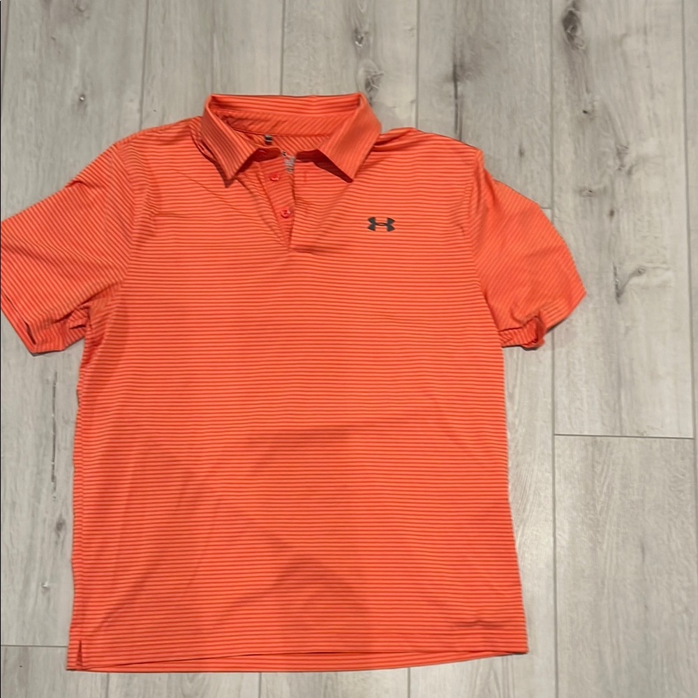Under Armour Orange Performance Polo Shirt